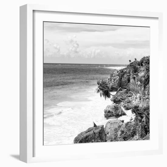 ¡Viva Mexico! Square Collection - Caribbean Coastline in Tulum V-Philippe Hugonnard-Framed Photographic Print