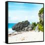 ¡Viva Mexico! Square Collection - Caribbean Coastline in Tulum-Philippe Hugonnard-Framed Stretched Canvas