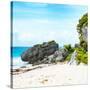 ¡Viva Mexico! Square Collection - Caribbean Coastline in Tulum-Philippe Hugonnard-Stretched Canvas