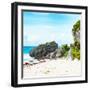 ¡Viva Mexico! Square Collection - Caribbean Coastline in Tulum-Philippe Hugonnard-Framed Photographic Print