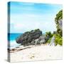 ¡Viva Mexico! Square Collection - Caribbean Coastline in Tulum-Philippe Hugonnard-Stretched Canvas