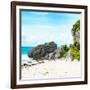 ¡Viva Mexico! Square Collection - Caribbean Coastline in Tulum-Philippe Hugonnard-Framed Photographic Print