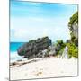 ¡Viva Mexico! Square Collection - Caribbean Coastline in Tulum-Philippe Hugonnard-Mounted Photographic Print