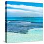 ¡Viva Mexico! Square Collection - Caribbean Coastline overlooking Cancun-Philippe Hugonnard-Stretched Canvas