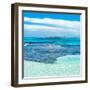 ¡Viva Mexico! Square Collection - Caribbean Coastline overlooking Cancun-Philippe Hugonnard-Framed Photographic Print