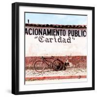 ¡Viva Mexico! Square Collection - "Caridad" Red Bike II-Philippe Hugonnard-Framed Photographic Print