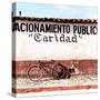 ¡Viva Mexico! Square Collection - "Caridad" Red Bike II-Philippe Hugonnard-Stretched Canvas