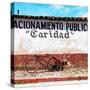 ¡Viva Mexico! Square Collection - "Caridad" Red Bike-Philippe Hugonnard-Stretched Canvas