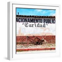 ¡Viva Mexico! Square Collection - "Caridad" Red Bike-Philippe Hugonnard-Framed Photographic Print