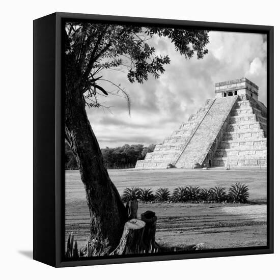 ¡Viva Mexico! Square Collection - Chichen Itza Pyramid I-Philippe Hugonnard-Framed Stretched Canvas