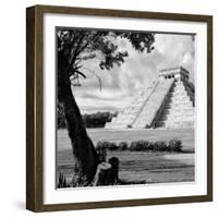 ¡Viva Mexico! Square Collection - Chichen Itza Pyramid I-Philippe Hugonnard-Framed Photographic Print