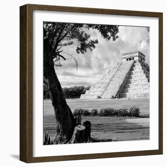 ¡Viva Mexico! Square Collection - Chichen Itza Pyramid I-Philippe Hugonnard-Framed Photographic Print