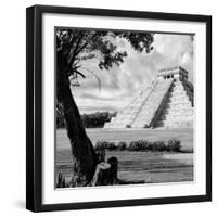 ¡Viva Mexico! Square Collection - Chichen Itza Pyramid I-Philippe Hugonnard-Framed Photographic Print