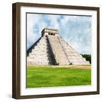 ¡Viva Mexico! Square Collection - Chichen Itza Pyramid II-Philippe Hugonnard-Framed Photographic Print