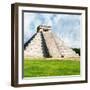 ¡Viva Mexico! Square Collection - Chichen Itza Pyramid II-Philippe Hugonnard-Framed Photographic Print