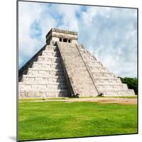 ¡Viva Mexico! Square Collection - Chichen Itza Pyramid II-Philippe Hugonnard-Mounted Photographic Print