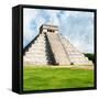 ¡Viva Mexico! Square Collection - Chichen Itza Pyramid II-Philippe Hugonnard-Framed Stretched Canvas