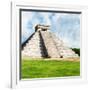 ¡Viva Mexico! Square Collection - Chichen Itza Pyramid II-Philippe Hugonnard-Framed Photographic Print