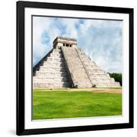 ¡Viva Mexico! Square Collection - Chichen Itza Pyramid II-Philippe Hugonnard-Framed Photographic Print