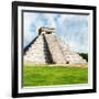 ¡Viva Mexico! Square Collection - Chichen Itza Pyramid II-Philippe Hugonnard-Framed Photographic Print