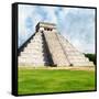 ¡Viva Mexico! Square Collection - Chichen Itza Pyramid II-Philippe Hugonnard-Framed Stretched Canvas