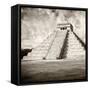 ¡Viva Mexico! Square Collection - Chichen Itza Pyramid III-Philippe Hugonnard-Framed Stretched Canvas