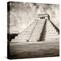 ¡Viva Mexico! Square Collection - Chichen Itza Pyramid III-Philippe Hugonnard-Stretched Canvas