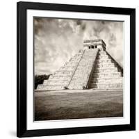 ¡Viva Mexico! Square Collection - Chichen Itza Pyramid III-Philippe Hugonnard-Framed Photographic Print