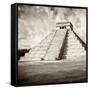 ¡Viva Mexico! Square Collection - Chichen Itza Pyramid III-Philippe Hugonnard-Framed Stretched Canvas