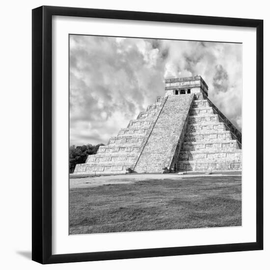 ¡Viva Mexico! Square Collection - Chichen Itza Pyramid IV-Philippe Hugonnard-Framed Photographic Print
