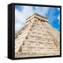 ¡Viva Mexico! Square Collection - Chichen Itza Pyramid IX-Philippe Hugonnard-Framed Stretched Canvas