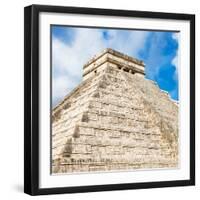 ¡Viva Mexico! Square Collection - Chichen Itza Pyramid IX-Philippe Hugonnard-Framed Photographic Print