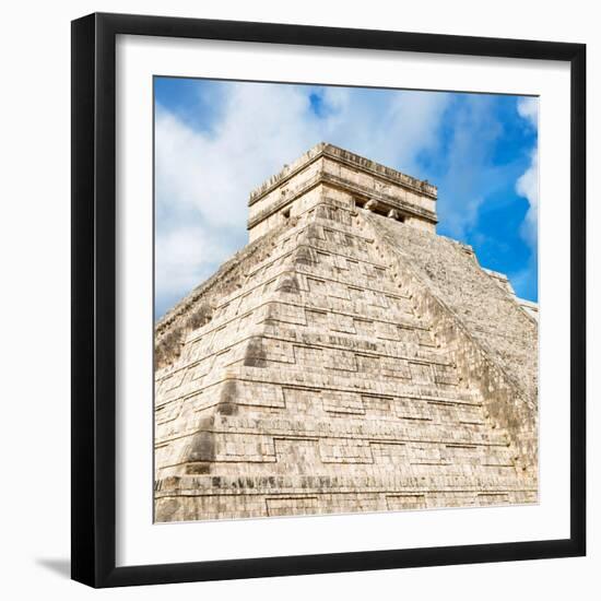 ¡Viva Mexico! Square Collection - Chichen Itza Pyramid IX-Philippe Hugonnard-Framed Photographic Print