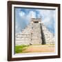 ¡Viva Mexico! Square Collection - Chichen Itza Pyramid V-Philippe Hugonnard-Framed Photographic Print