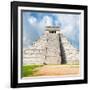 ¡Viva Mexico! Square Collection - Chichen Itza Pyramid V-Philippe Hugonnard-Framed Photographic Print