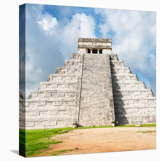 ¡Viva Mexico! Square Collection - Chichen Itza Pyramid V-Philippe Hugonnard-Stretched Canvas