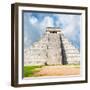 ¡Viva Mexico! Square Collection - Chichen Itza Pyramid V-Philippe Hugonnard-Framed Photographic Print