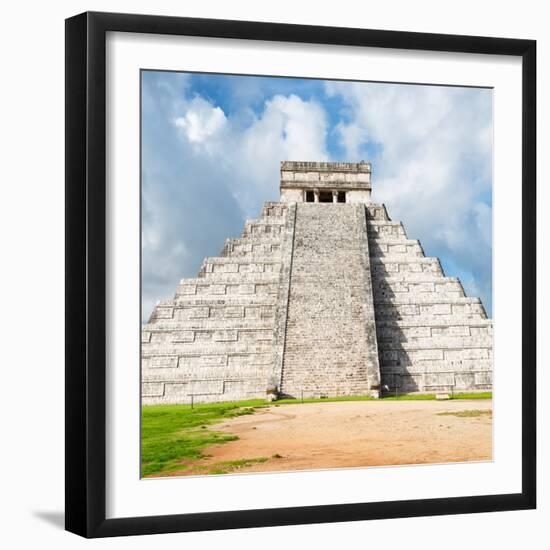 ¡Viva Mexico! Square Collection - Chichen Itza Pyramid V-Philippe Hugonnard-Framed Photographic Print