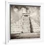 ¡Viva Mexico! Square Collection - Chichen Itza Pyramid VI-Philippe Hugonnard-Framed Photographic Print