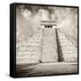 ¡Viva Mexico! Square Collection - Chichen Itza Pyramid VI-Philippe Hugonnard-Framed Stretched Canvas