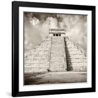 ¡Viva Mexico! Square Collection - Chichen Itza Pyramid VI-Philippe Hugonnard-Framed Photographic Print