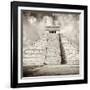 ¡Viva Mexico! Square Collection - Chichen Itza Pyramid VI-Philippe Hugonnard-Framed Photographic Print