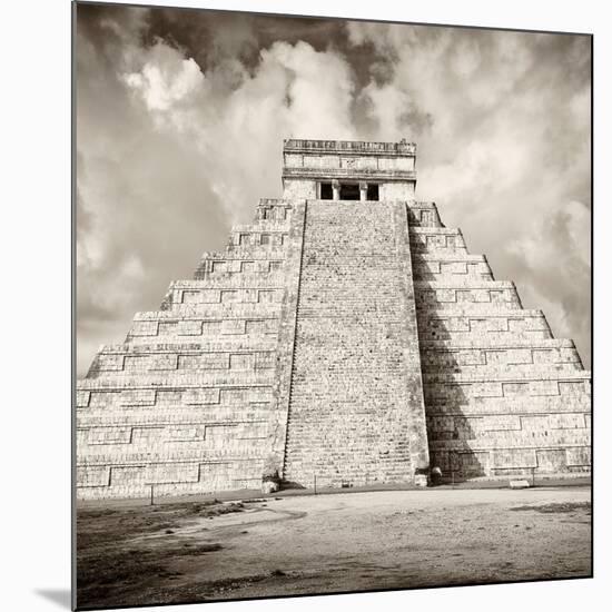 ¡Viva Mexico! Square Collection - Chichen Itza Pyramid VI-Philippe Hugonnard-Mounted Photographic Print