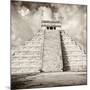 ¡Viva Mexico! Square Collection - Chichen Itza Pyramid VI-Philippe Hugonnard-Mounted Photographic Print