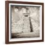 ¡Viva Mexico! Square Collection - Chichen Itza Pyramid VI-Philippe Hugonnard-Framed Photographic Print