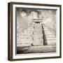 ¡Viva Mexico! Square Collection - Chichen Itza Pyramid VI-Philippe Hugonnard-Framed Photographic Print