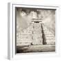 ¡Viva Mexico! Square Collection - Chichen Itza Pyramid VI-Philippe Hugonnard-Framed Photographic Print