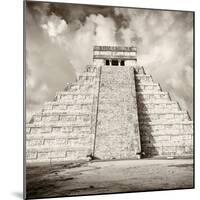¡Viva Mexico! Square Collection - Chichen Itza Pyramid VI-Philippe Hugonnard-Mounted Photographic Print