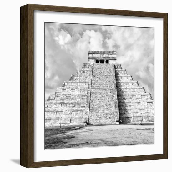 ¡Viva Mexico! Square Collection - Chichen Itza Pyramid VI-Philippe Hugonnard-Framed Photographic Print