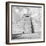 ¡Viva Mexico! Square Collection - Chichen Itza Pyramid VI-Philippe Hugonnard-Framed Photographic Print